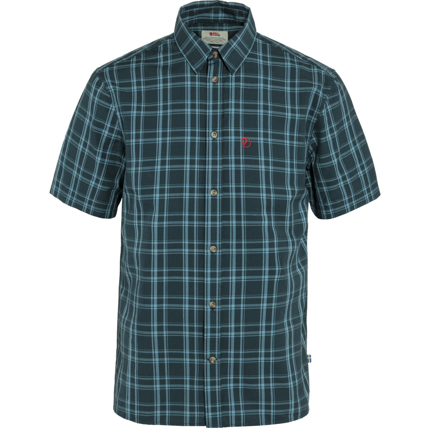 Men's Övik Lite Shirt SS Dark Navy-Dawn Blue