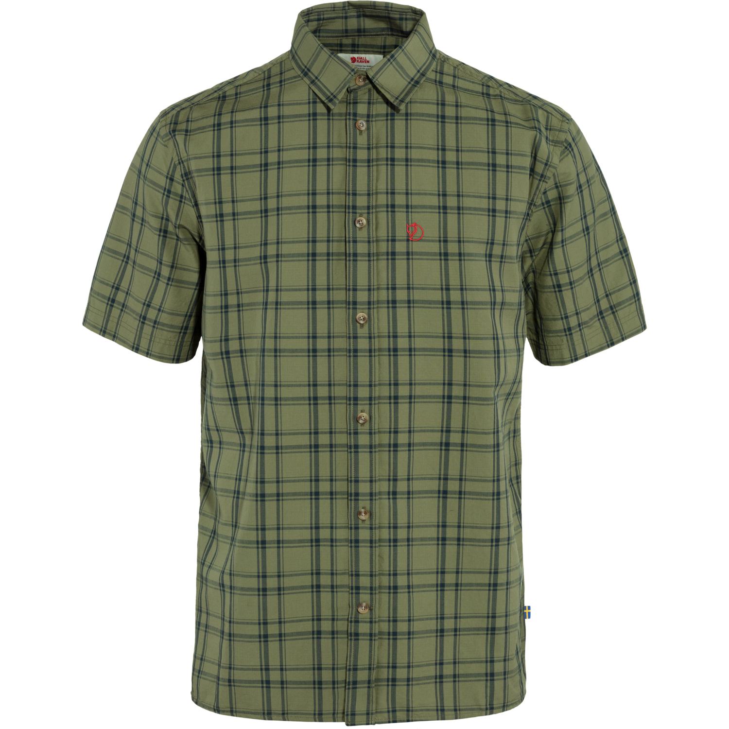 Men’s Övik Lite Shirt SS Green-Dark Navy