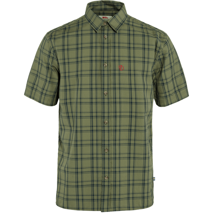 Fjällräven Men's Övik Lite Shirt Short Sleeve Green-Dark Navy Fjällräven