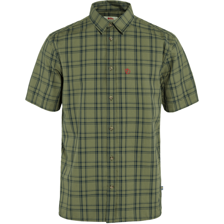 Men's Övik Lite Shirt SS Green-Dark Navy Fjällräven