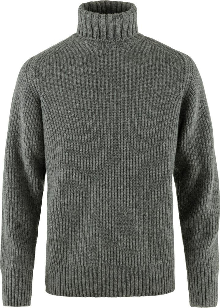 Fjällräven Men's Övik Roller Neck Sweater Grey-Melange Fjällräven Fjällräven Men's Övik Roller Neck Sweater Grey-Melange Fjällräven