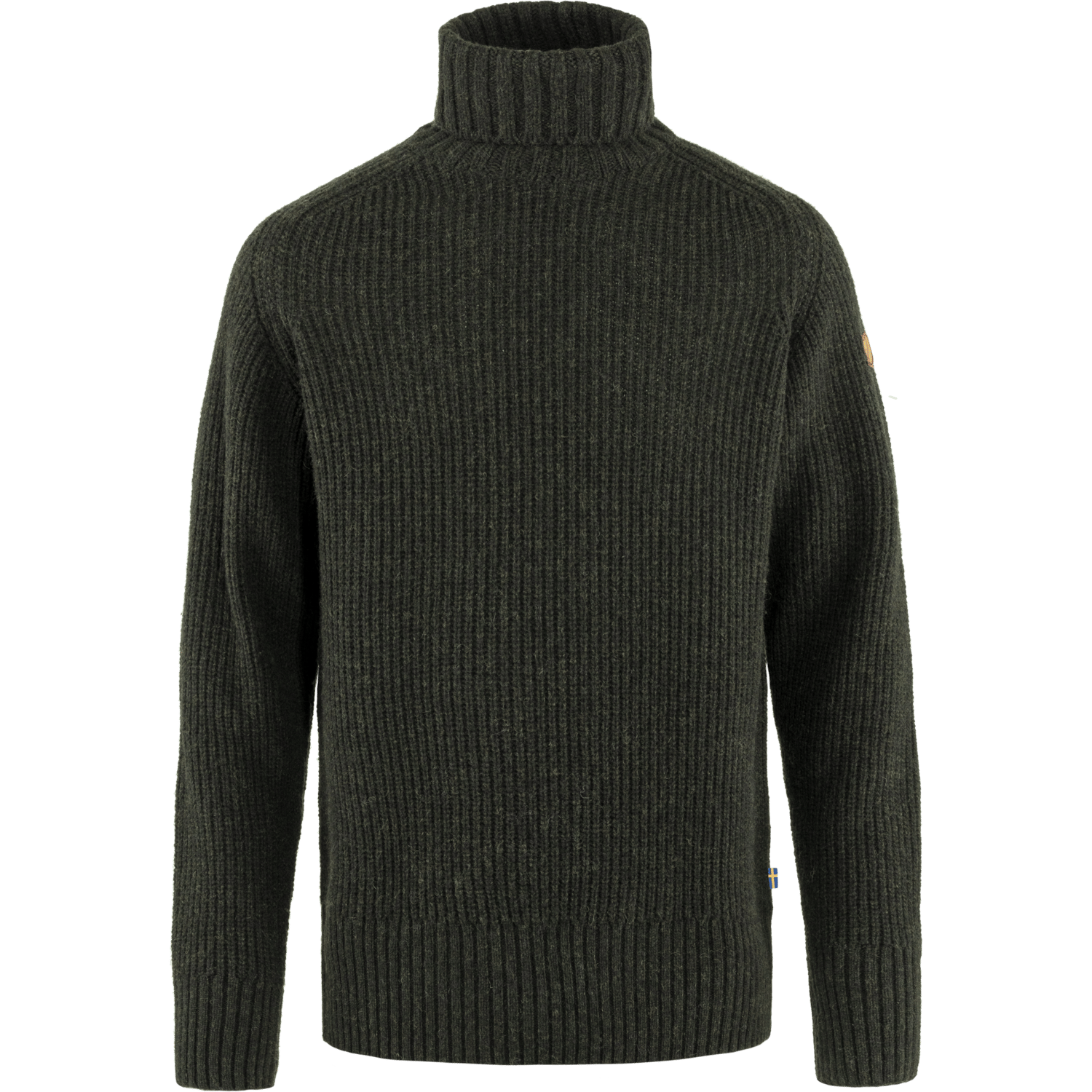 Fjällräven Men's Övik Roller Neck Sweater Dark Olive