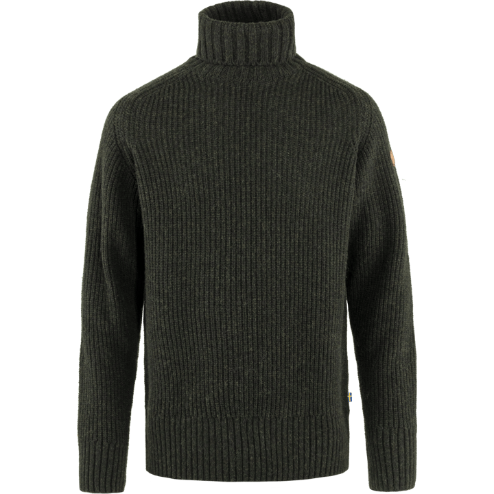 Fjällräven Men's Övik Roller Neck Sweater Dark Olive Fjällräven
