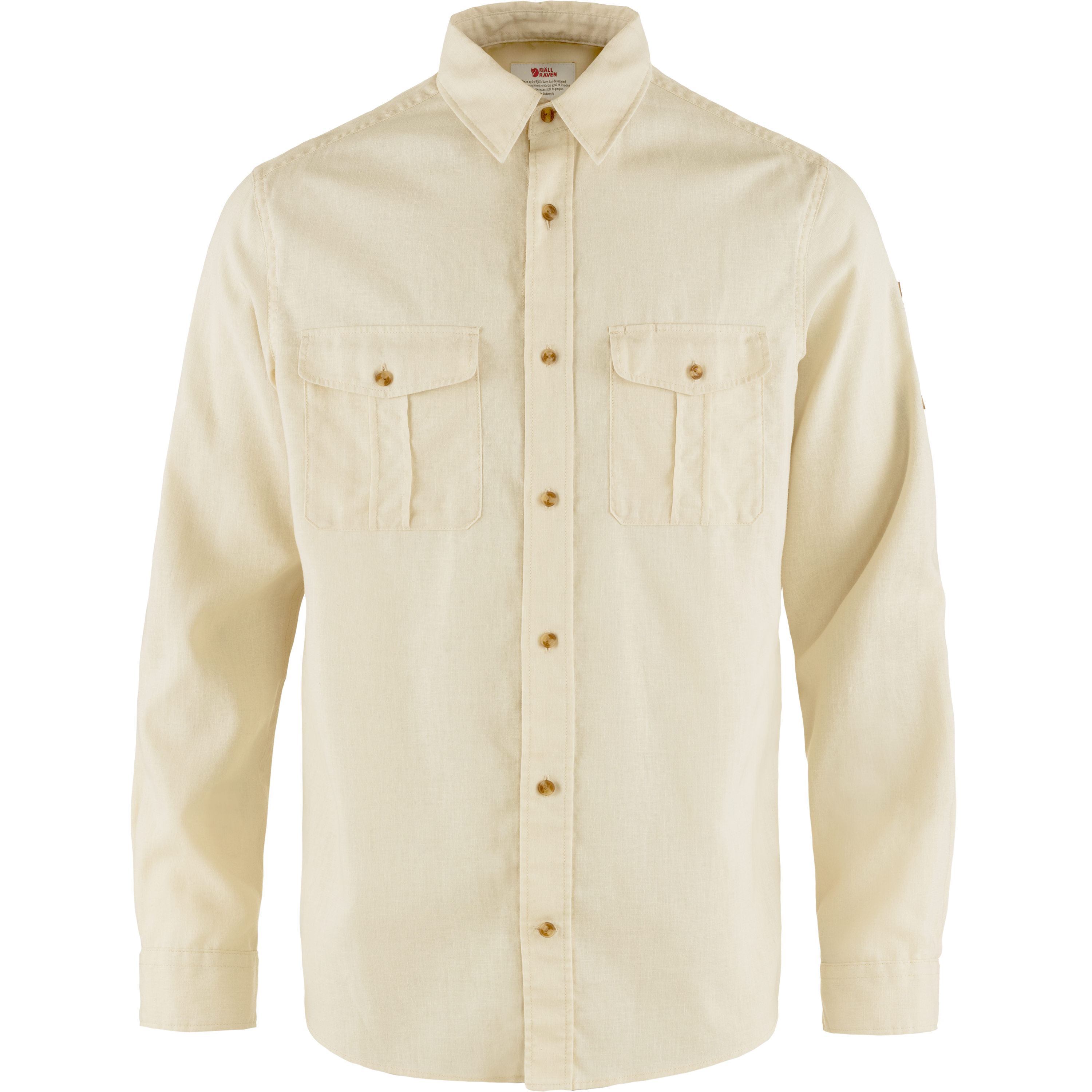 Men’s Övik Travel Long Sleeved Shirt Chalk White