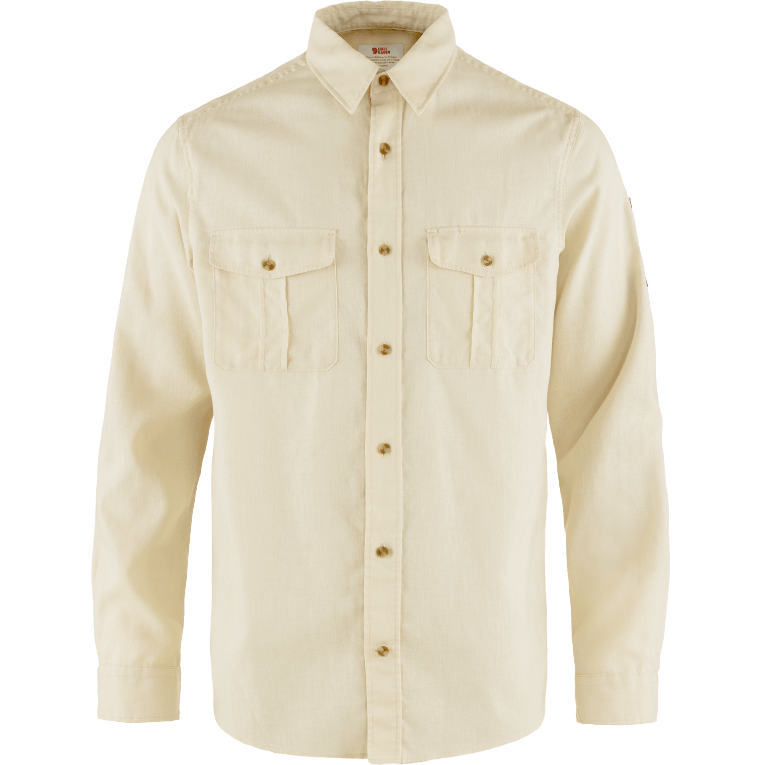 Fjällräven Men's Övik Travel Long Sleeved Shirt Chalk White