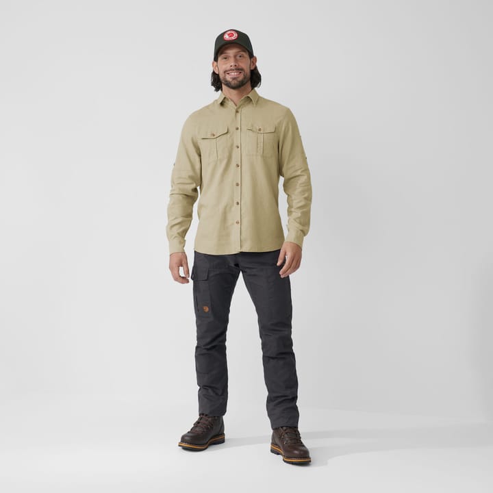 Fjällräven Men's Övik Travel Long Sleeved Shirt Chalk White Fjällräven