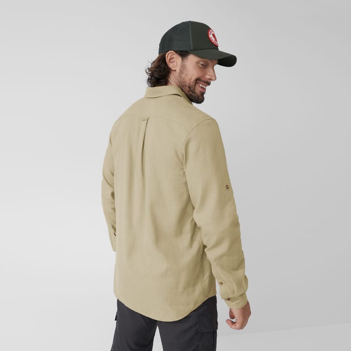 Fjällräven Men's Övik Travel Long Sleeved Shirt Chalk White Fjällräven