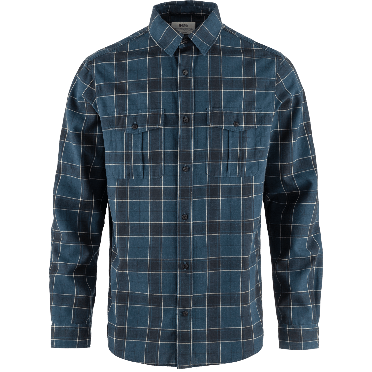 Fjällräven Men's Övik Travel Long Sleeved Shirt Indigo Blue-Dark