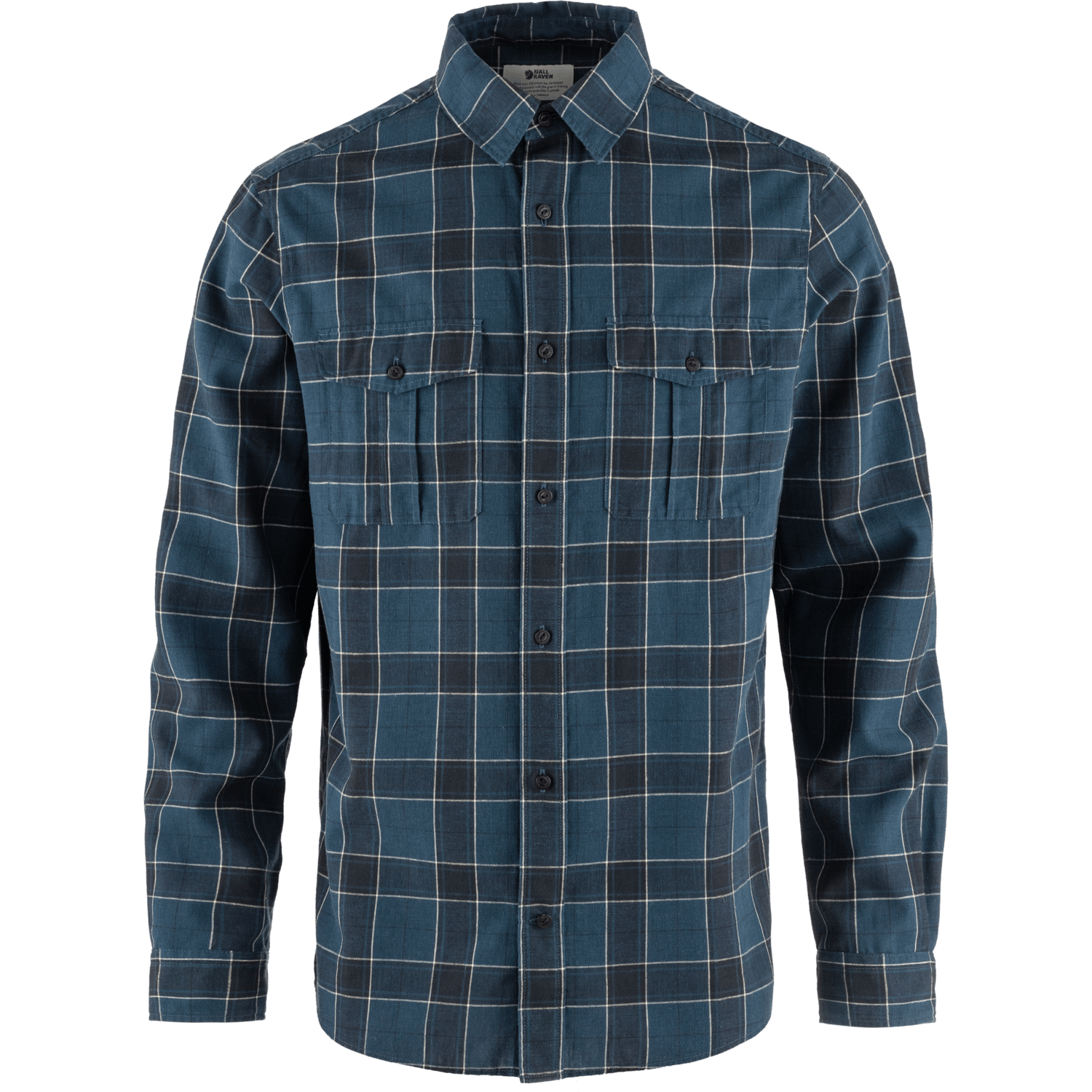 Men's Övik Travel Long Sleeved Shirt Indigo Blue-Dark Navy