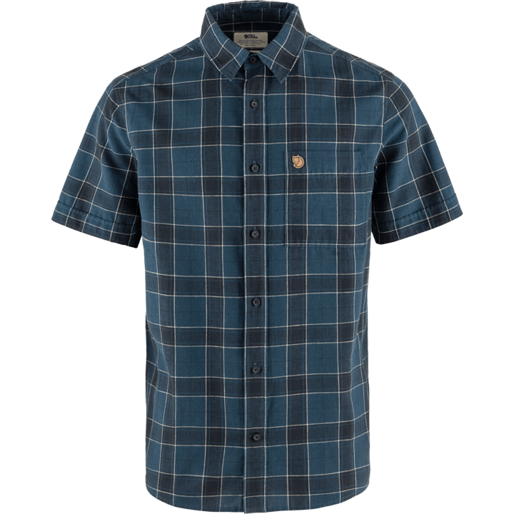 Fjällräven Men's Övik Travel Shirt Short Sleeve Indigo Blue-Dark Navy Fjällräven