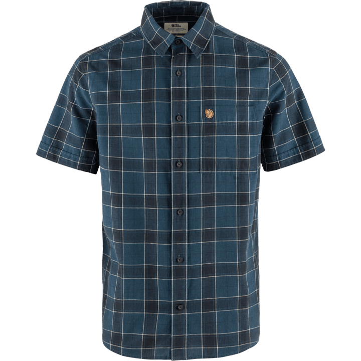 Fjällräven Men's Övik Travel Shirt Ss Indigo Blue-Dark Navy Fjällräven