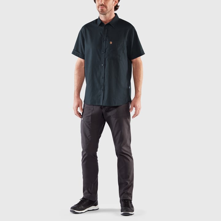 Fjällräven Men's Övik Travel Shirt Short Sleeve Dark Navy Fjällräven