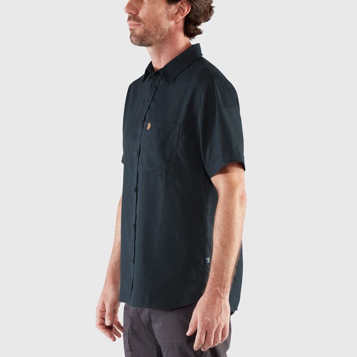 Fjällräven Men's Övik Travel Shirt Short Sleeve Dark Navy Fjällräven