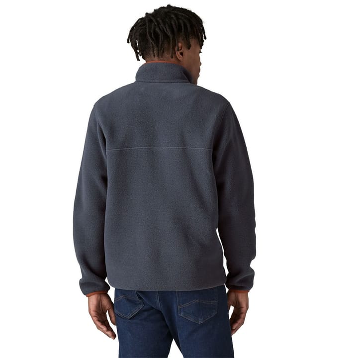 Patagonia Men's Lightweight Synchilla Snap-T Fleece Pullover Smolder Blue W/Burnished Red Patagonia Patagonia Men's Lightweight Synchilla Snap-T Fleece Pullover Smolder Blue W/Burnished Red Patagonia