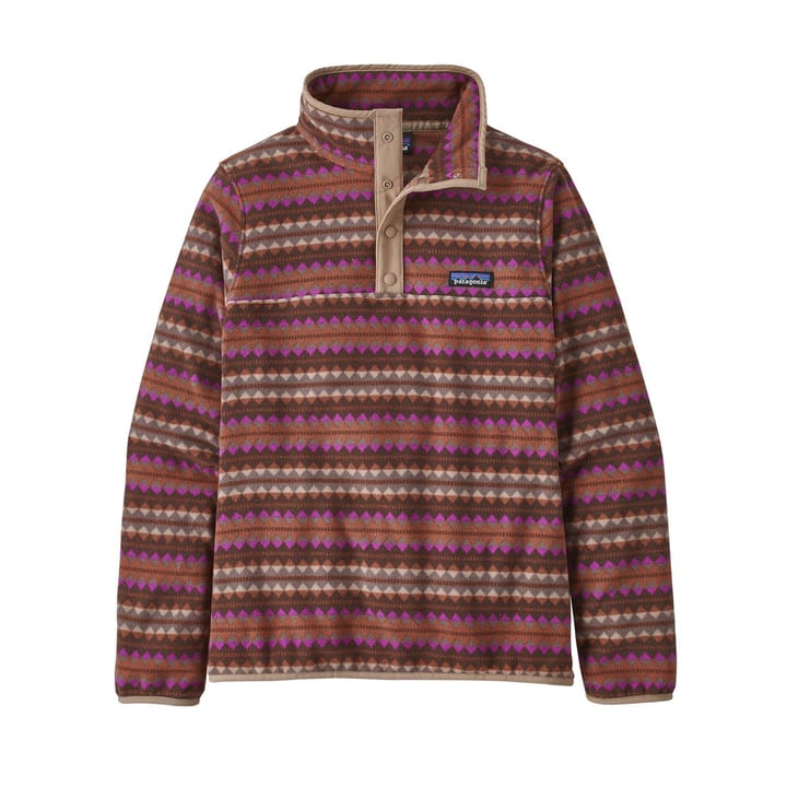 Patagonia W's Micro D Snap-T P/O Diamond Stripe: Sisu Brown Patagonia Patagonia W's Micro D Snap-T P/O Diamond Stripe: Sisu Brown Patagonia