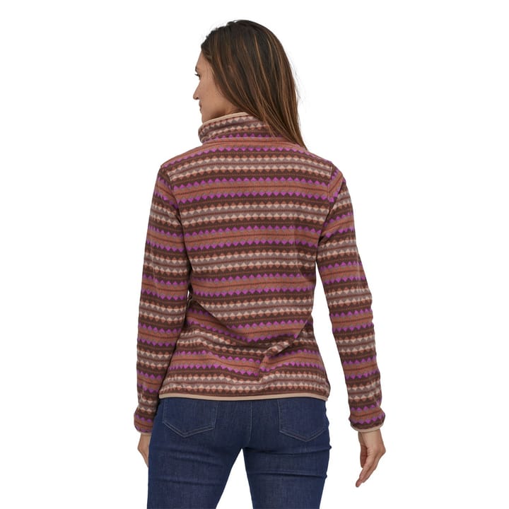 Patagonia W's Micro D Snap-T P/O Diamond Stripe: Sisu Brown Patagonia Patagonia W's Micro D Snap-T P/O Diamond Stripe: Sisu Brown Patagonia
