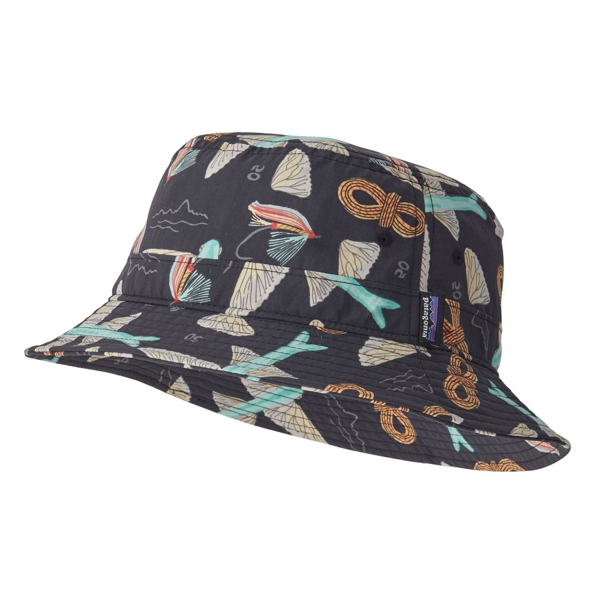 Patagonia Wavefarer Bucket Hat Fly 50: Ink Black