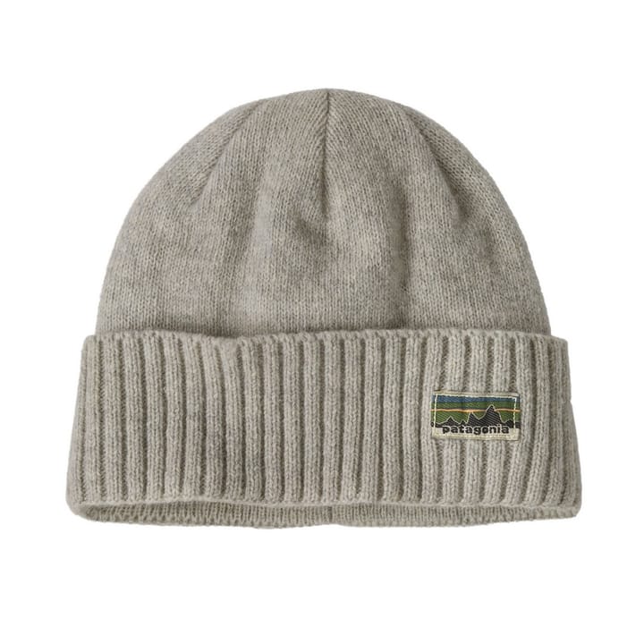 Patagonia Brodeo Beanie Og Legacy Label: Crisp Grey Patagonia