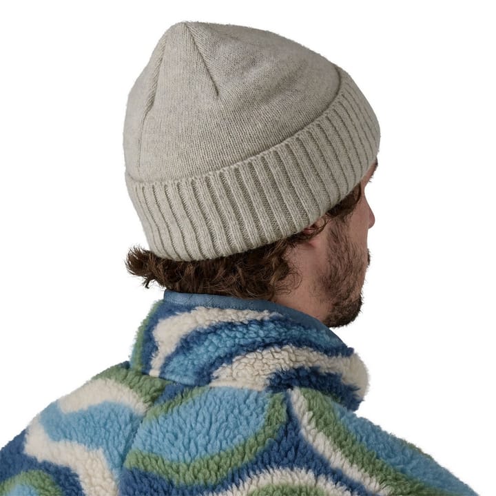 Patagonia Brodeo Beanie Og Legacy Label: Crisp Grey Patagonia