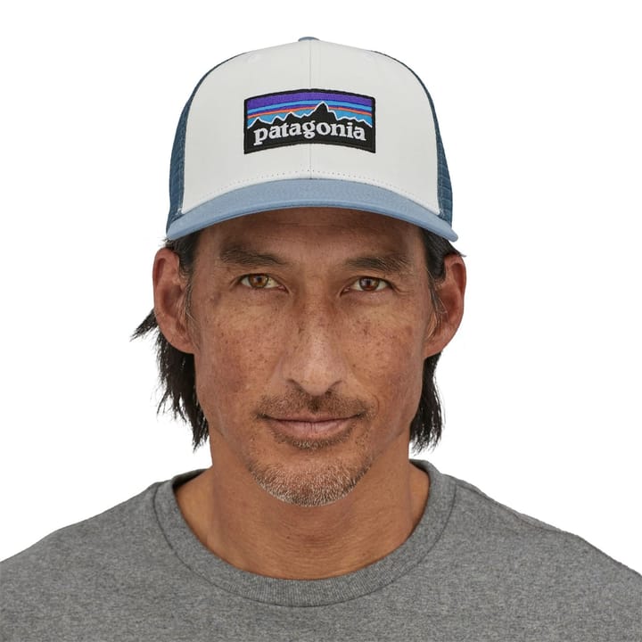 Patagonia P-6 Logo Trucker Hat White W/Light Plume Grey Patagonia Patagonia P-6 Logo Trucker Hat White W/Light Plume Grey Patagonia