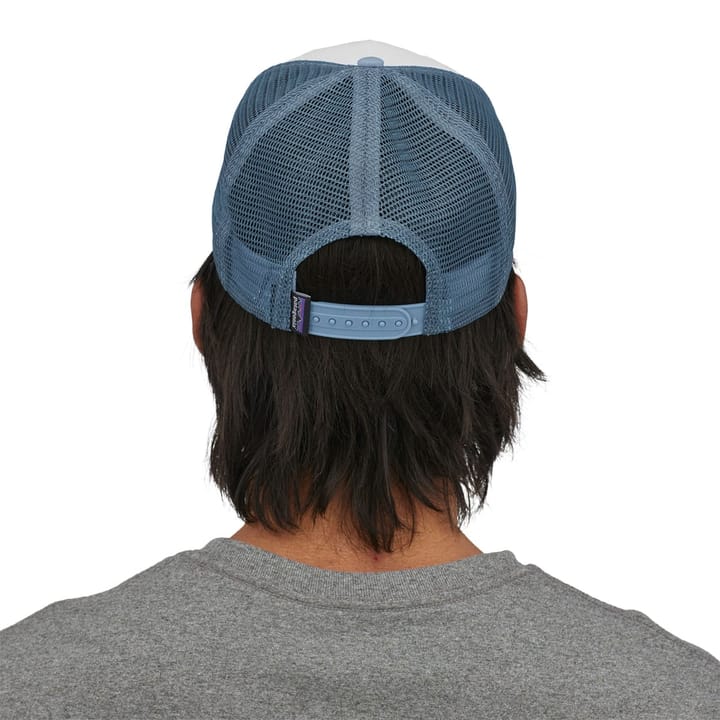 Patagonia P-6 Logo Trucker Hat White W/Light Plume Grey Patagonia Patagonia P-6 Logo Trucker Hat White W/Light Plume Grey Patagonia