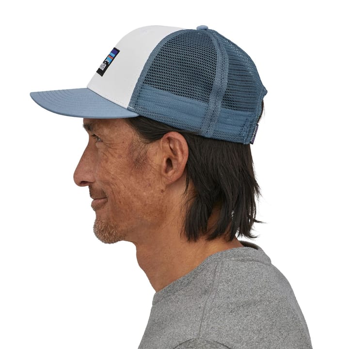 Patagonia P-6 Logo Trucker Hat White W/Light Plume Grey Patagonia Patagonia P-6 Logo Trucker Hat White W/Light Plume Grey Patagonia