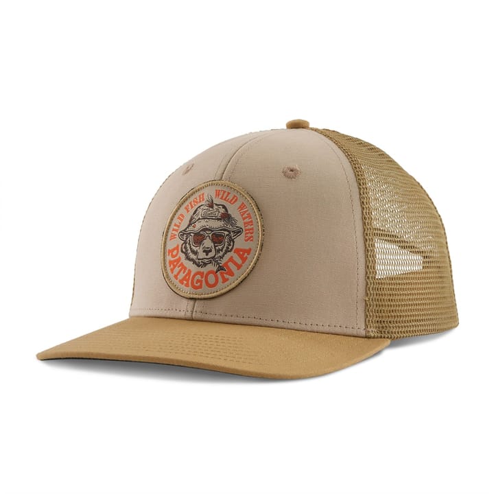 Patagonia Take A Stand Trucker Hat Wild Grizz: Oar Tan Patagonia