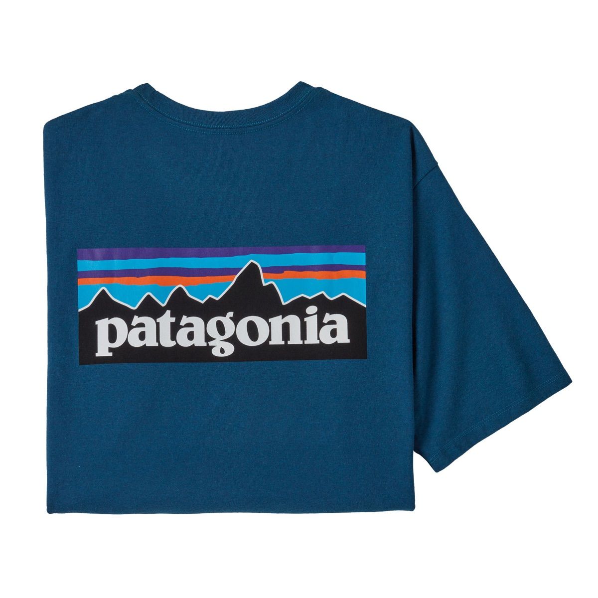 Patagonia M's P-6 Logo Responsibili-Tee Wavy Blue