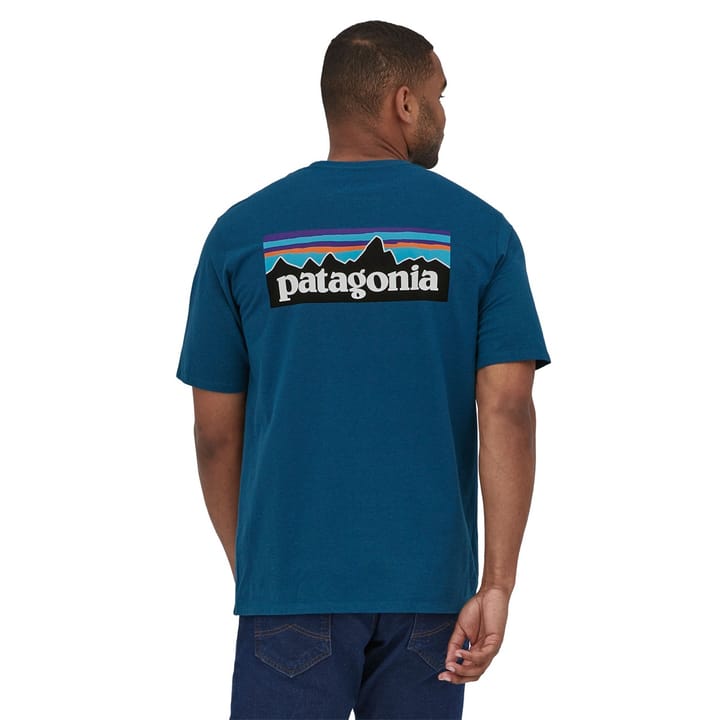 Patagonia M's P-6 Logo Responsibili-Tee Wavy Blue Patagonia