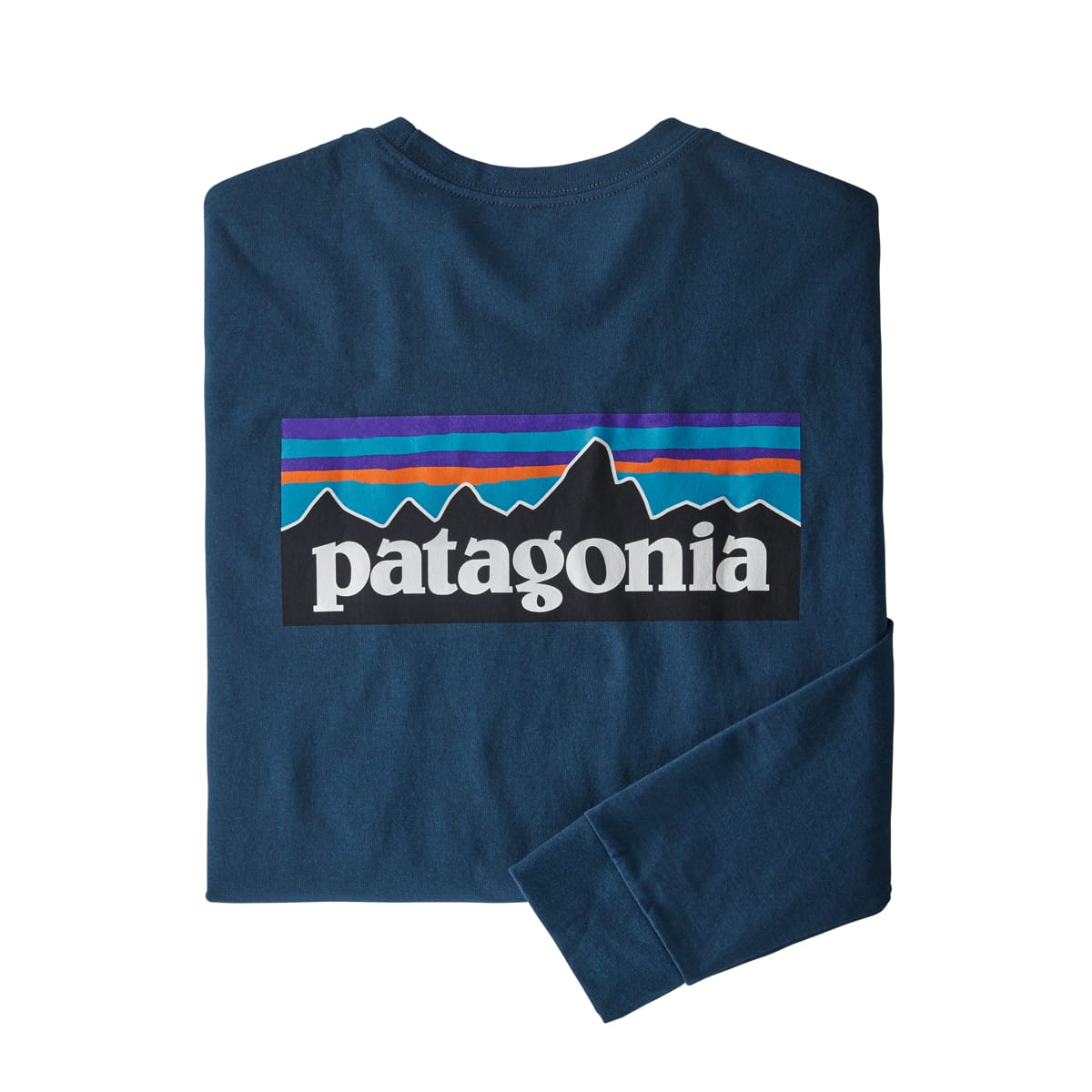 Patagonia M L/S P-6 Logo Responsibili-Tee Crater Blue