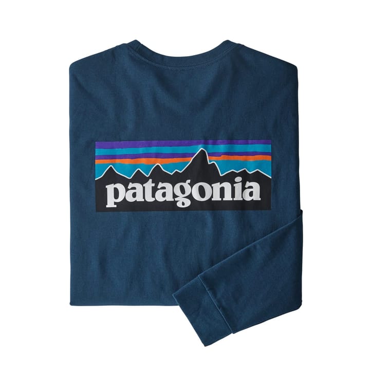 Patagonia M L/S P-6 Logo Responsibili-Tee Crater Blue Patagonia