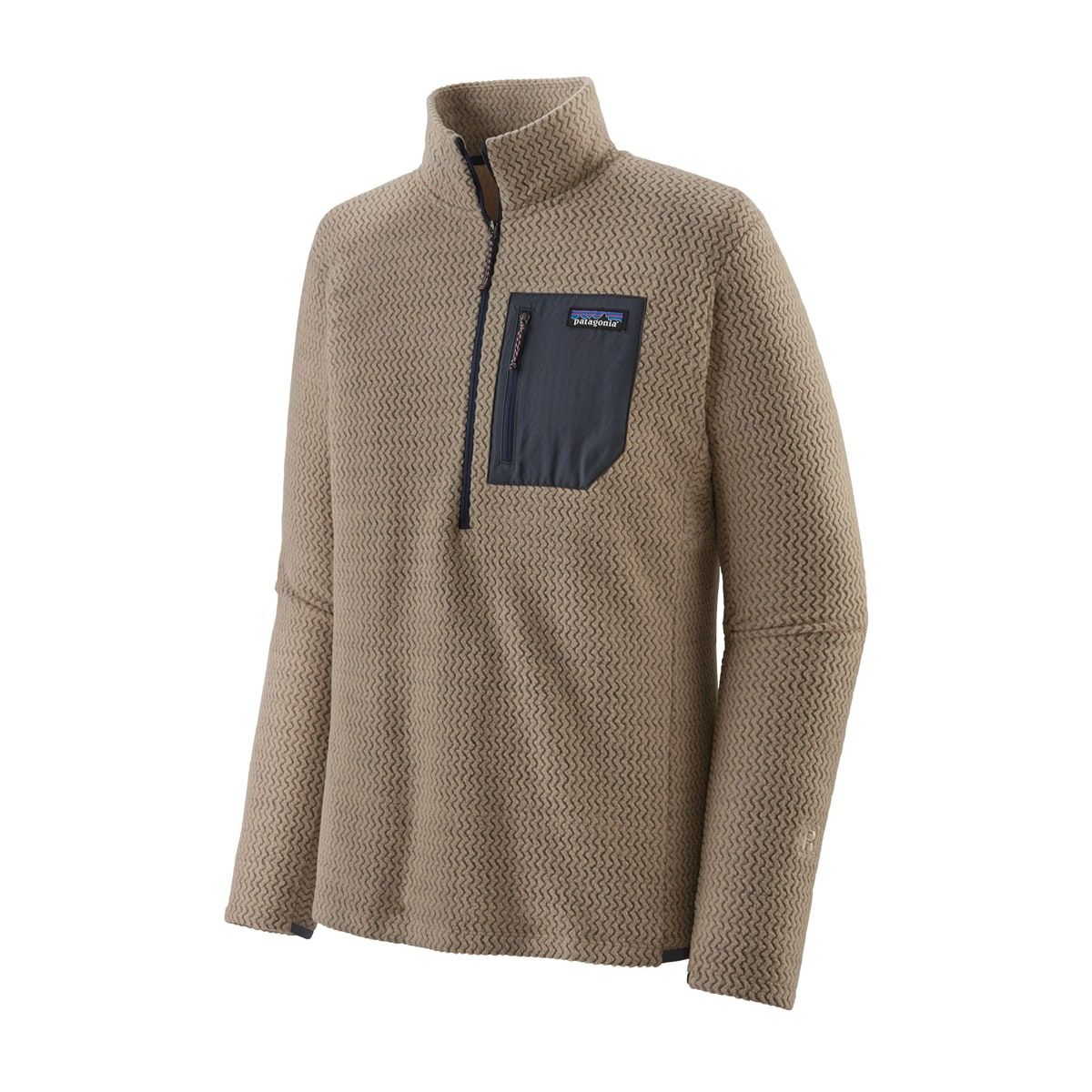 Patagonia M's R1 Air Zip Neck Oar Tan