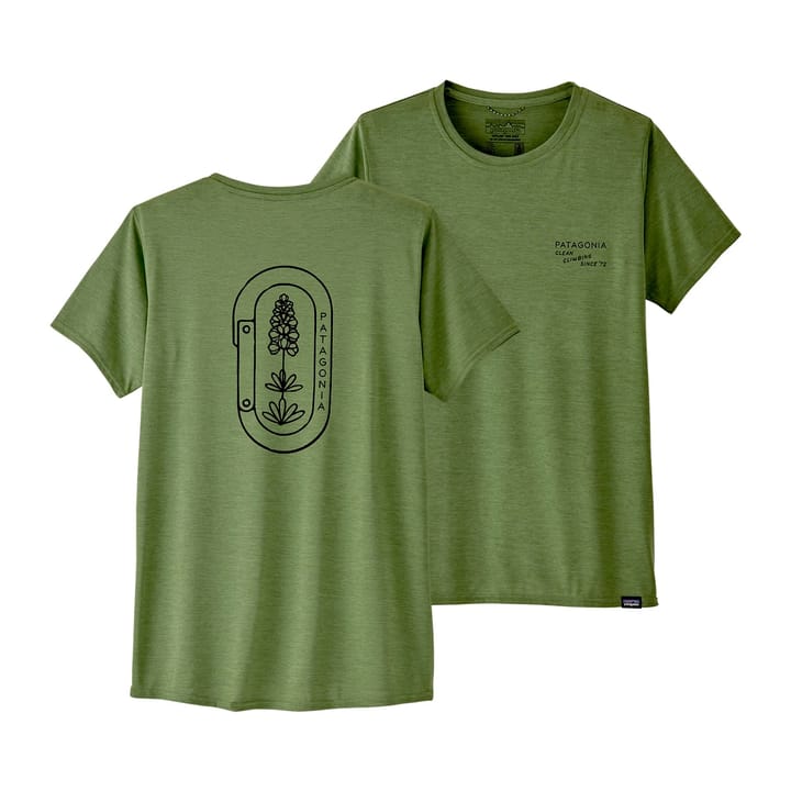 Patagonia W's Cap Cool Daily Graphic Shirt Clean Climb Bloom: Sedge Green X-Dye Patagonia