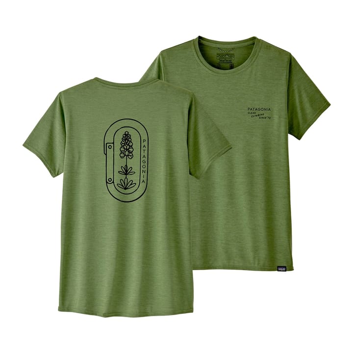 Patagonia W's Cap Cool Daily Graphic Shirt Clean Climb Bloom: Sedge Green X-Dye Patagonia Patagonia W's Cap Cool Daily Graphic Shirt Clean Climb Bloom: Sedge Green X-Dye Patagonia