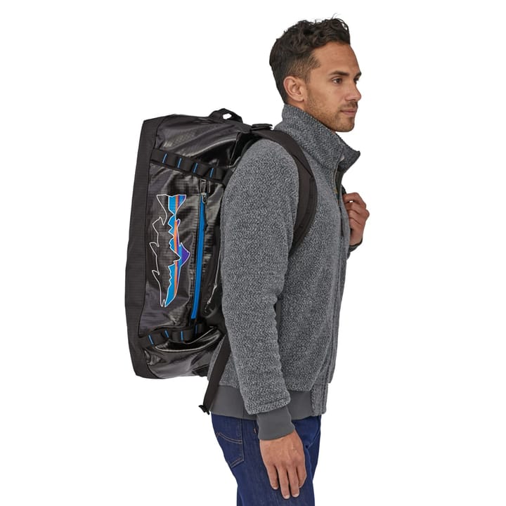 Patagonia Black Hole Duffel 55L Black W/Fitz Trout Patagonia Patagonia Black Hole Duffel 55L Black W/Fitz Trout Patagonia