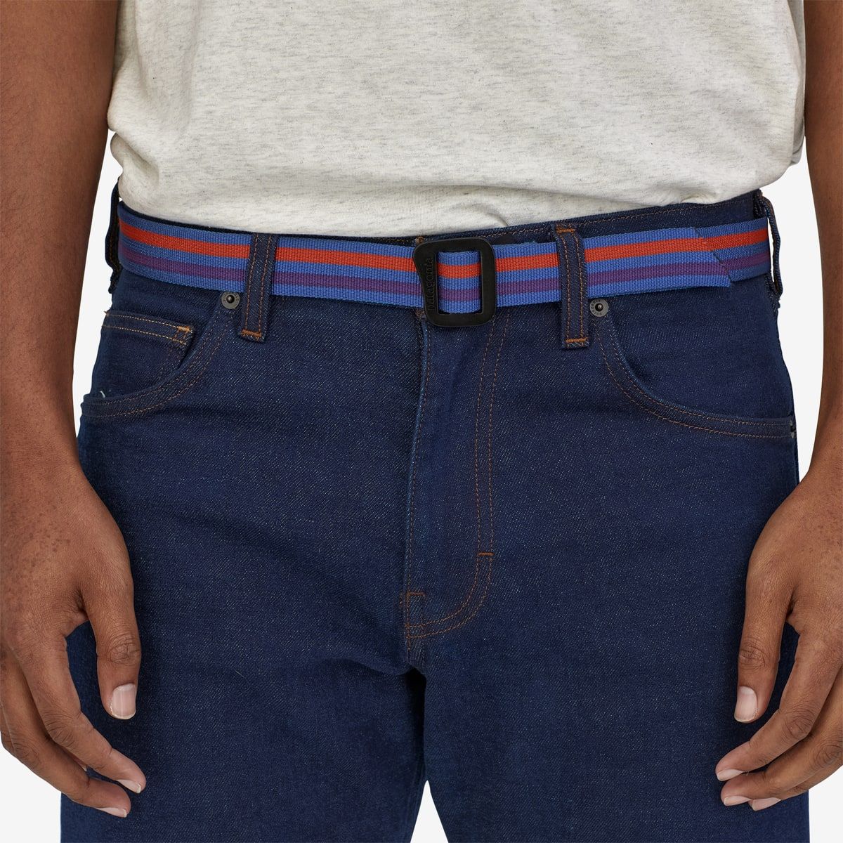 Patagonia Friction Belt Fitz Roy Belt: Black