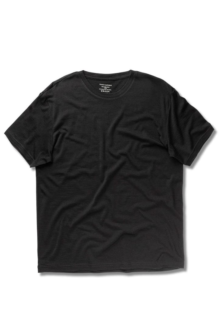 Panos Emporio PE WOOL SHORT SLEEVE TOP BLACK Panos Emporio