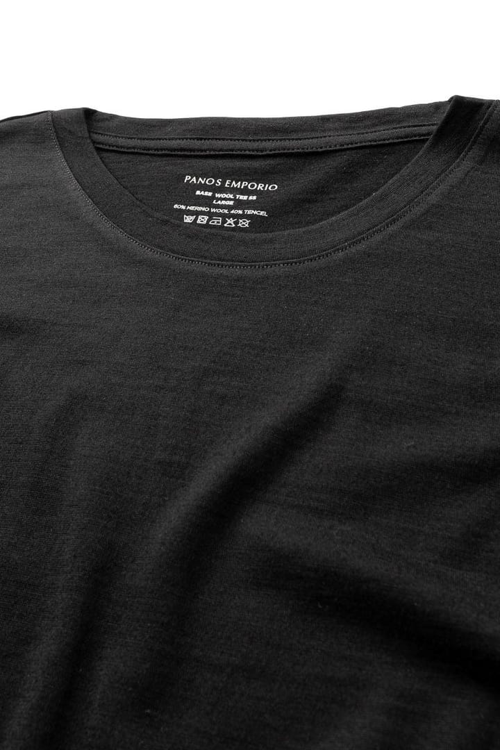 Panos Emporio PE WOOL SHORT SLEEVE TOP BLACK Panos Emporio