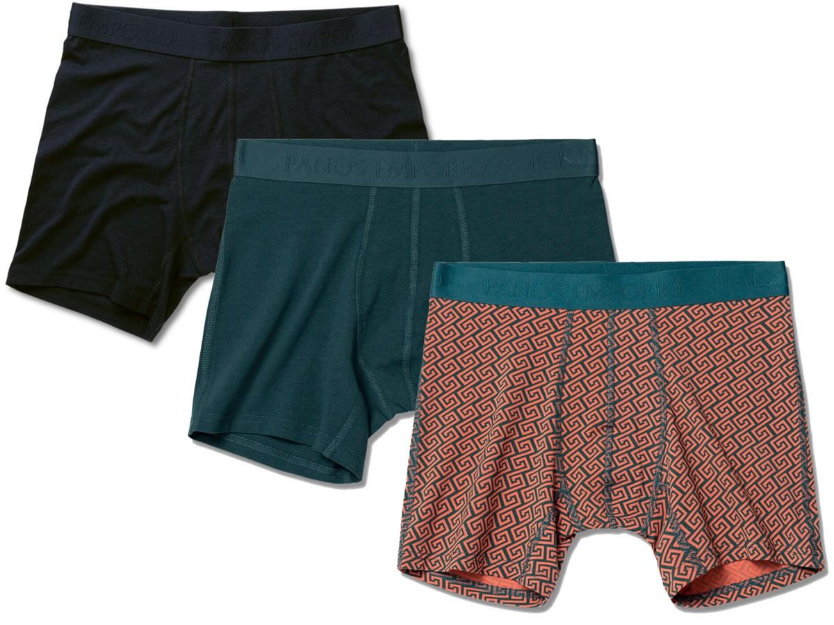 Panos Emporio PE 3PK BASE BAMBOO BOXER Deep Teal-Koi/Deep Teal/Black