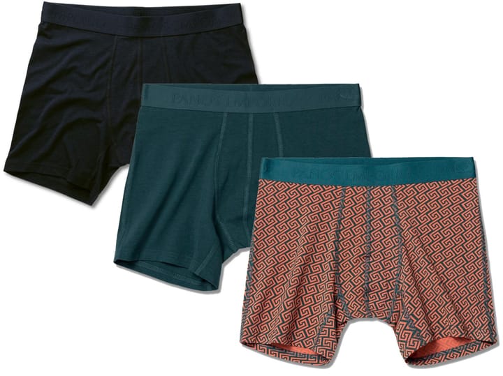 Panos Emporio PE 3PK BASE BAMBOO BOXER Deep Teal-Koi/Deep Teal/Black Panos Emporio