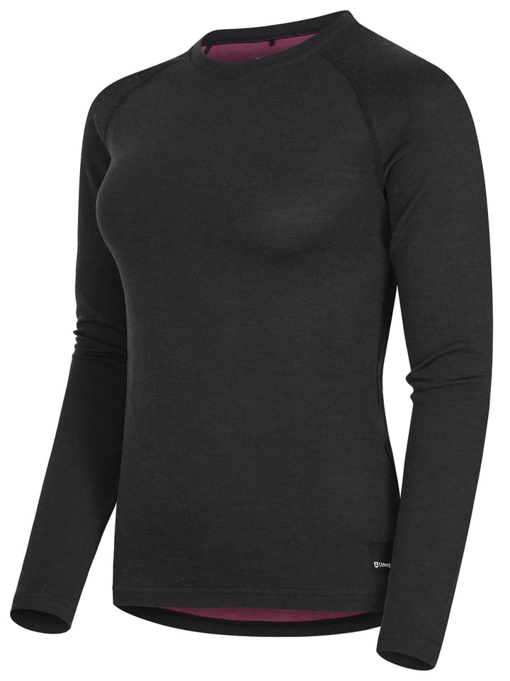 Urberg Women's Selje Merino-Bamboo Top Black/Purple Urberg