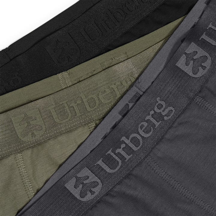 Urberg Men's Isane 3-pack Bamboo Boxers Grey/Black/Green Urberg
