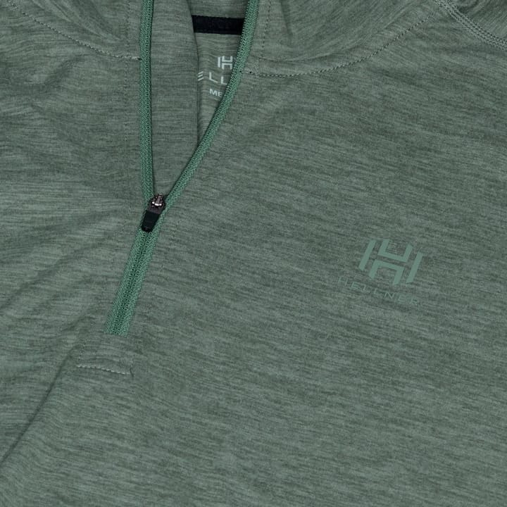 Hellner Men's Nunis Halfzip Long Sleeve Tee  Laurel Wreath Melange Hellner