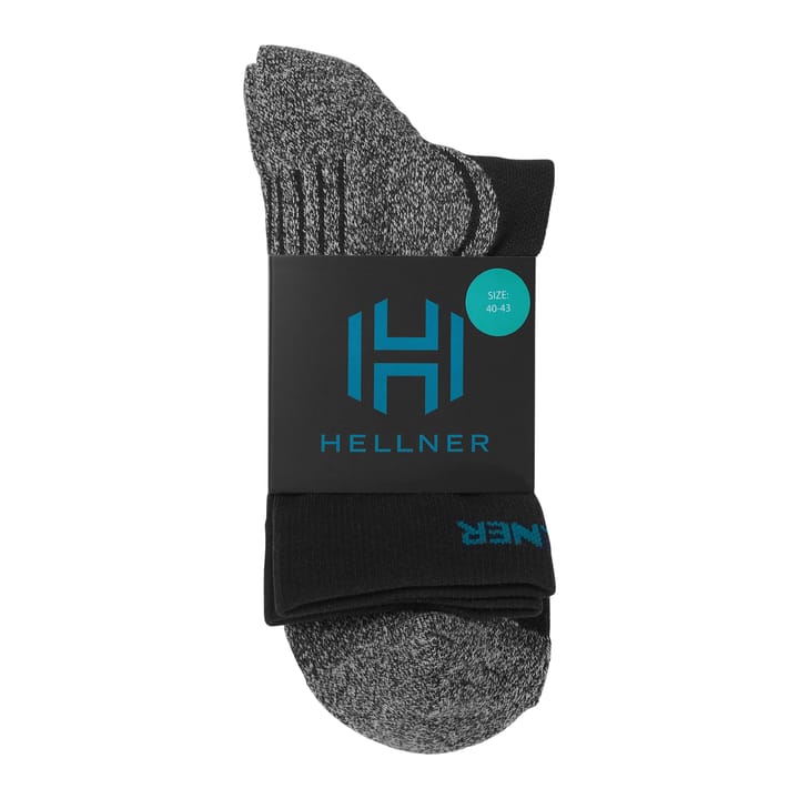 Hellner Mid Tech Run Sock Black Beauty Hellner