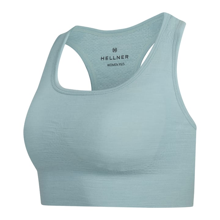 Hellner Women's Merino Wool Seamless Bra Blue Haze Hellner