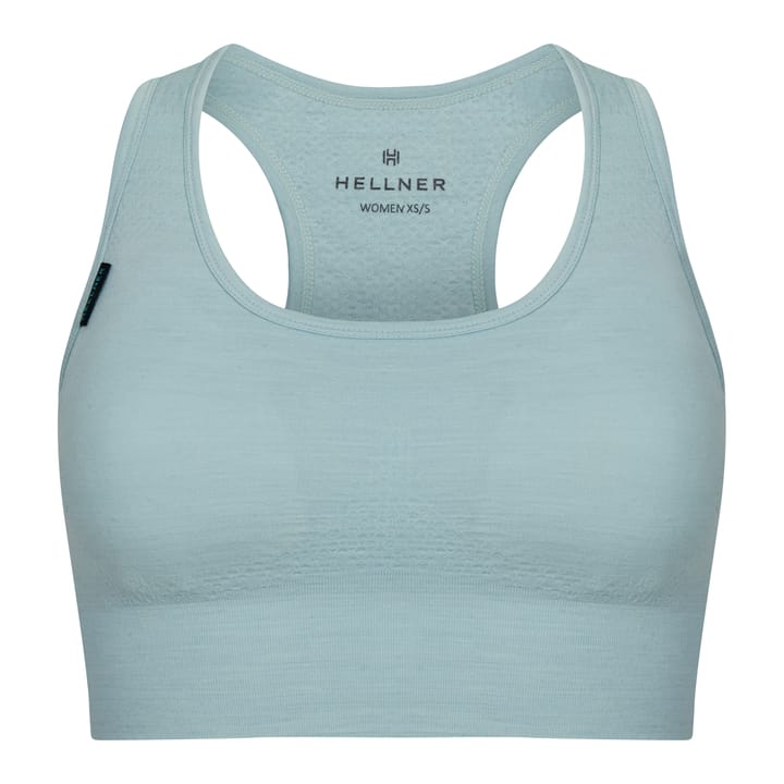 Hellner Women's Merino Wool Seamless Bra Blue Haze Hellner