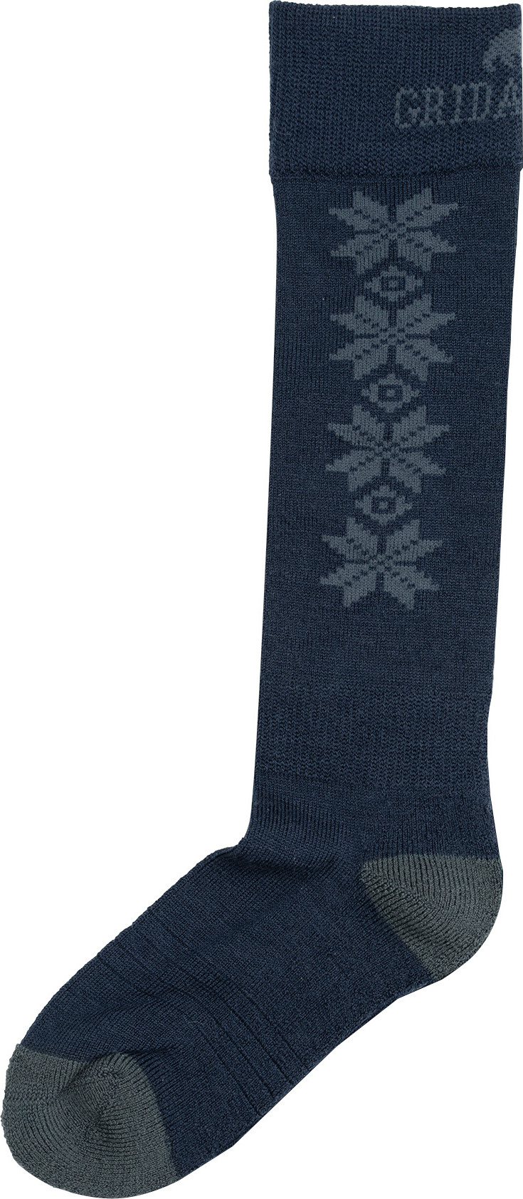 Gridarmor Kids' Alpin Merino Ski Sokk Jr Blue/Grey Hiihto- ja laskettelusukat 25-28