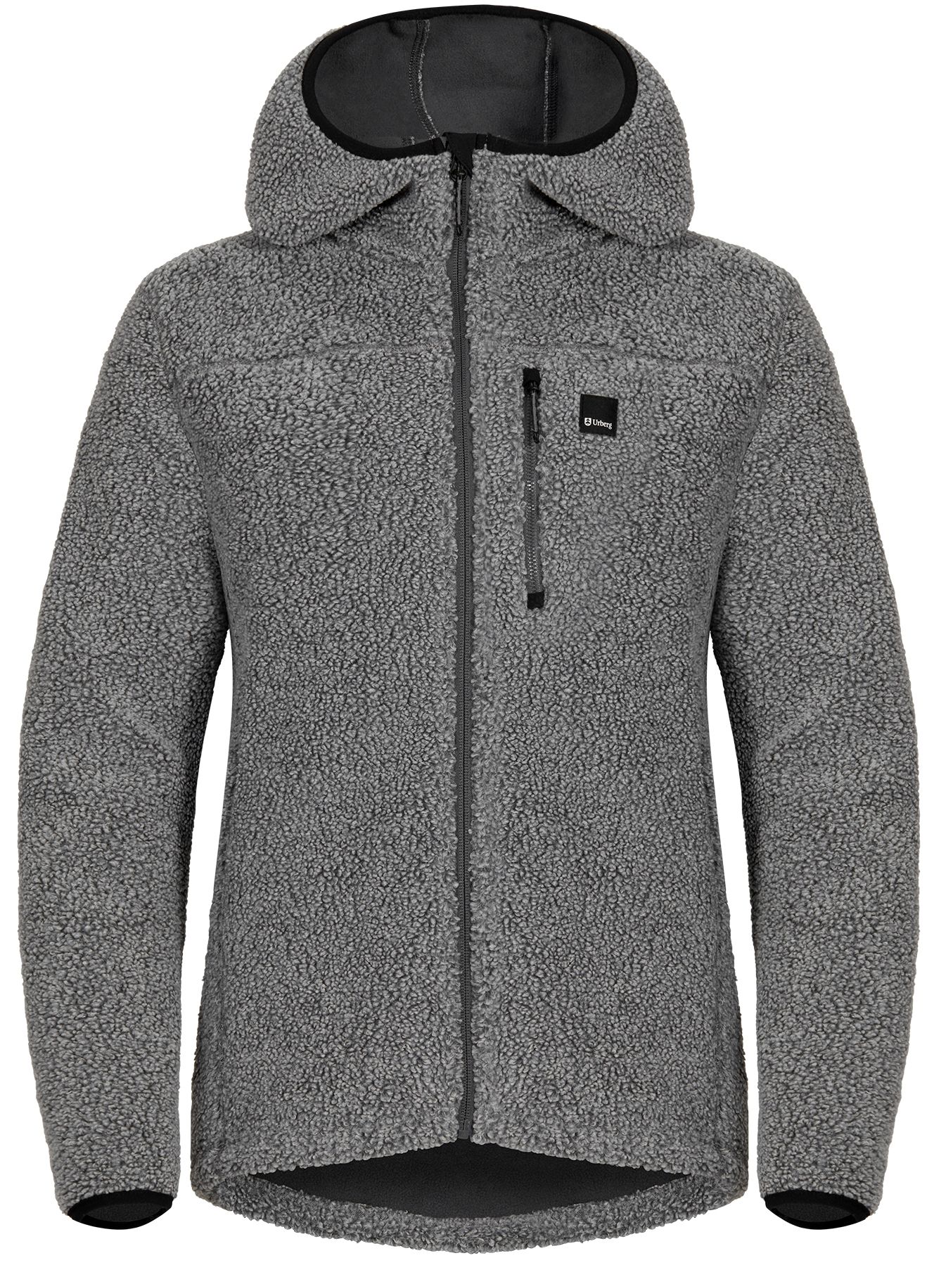 Urberg Pile Hoodie Wmn Grey Melange