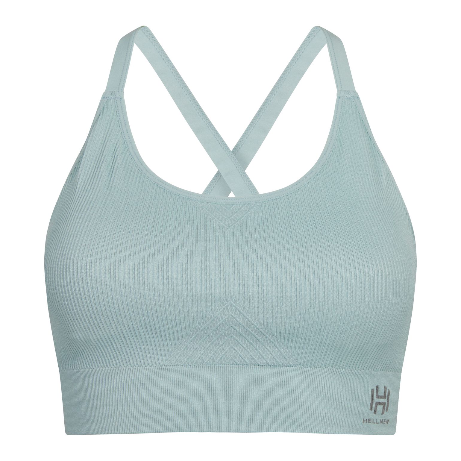 Hellner Seamless Tech Sport Bra Wmn Blue Haze