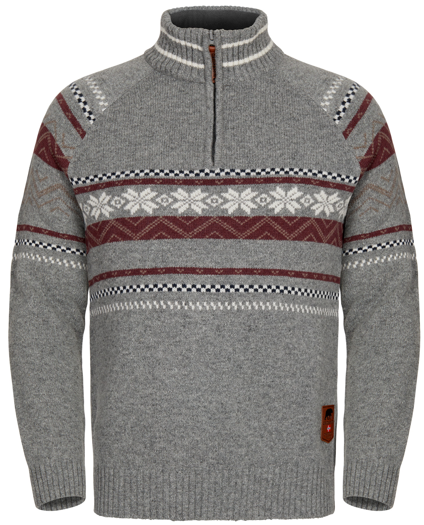 Gridarmor Men's Snøstjerne Half Zip Ullgenser